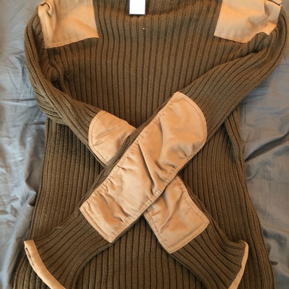 RARE! Polo by Ralph Lauren Olive Green Crewneck Sweater - Picture 3 of 5